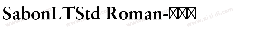 SabonLTStd Roman字体转换